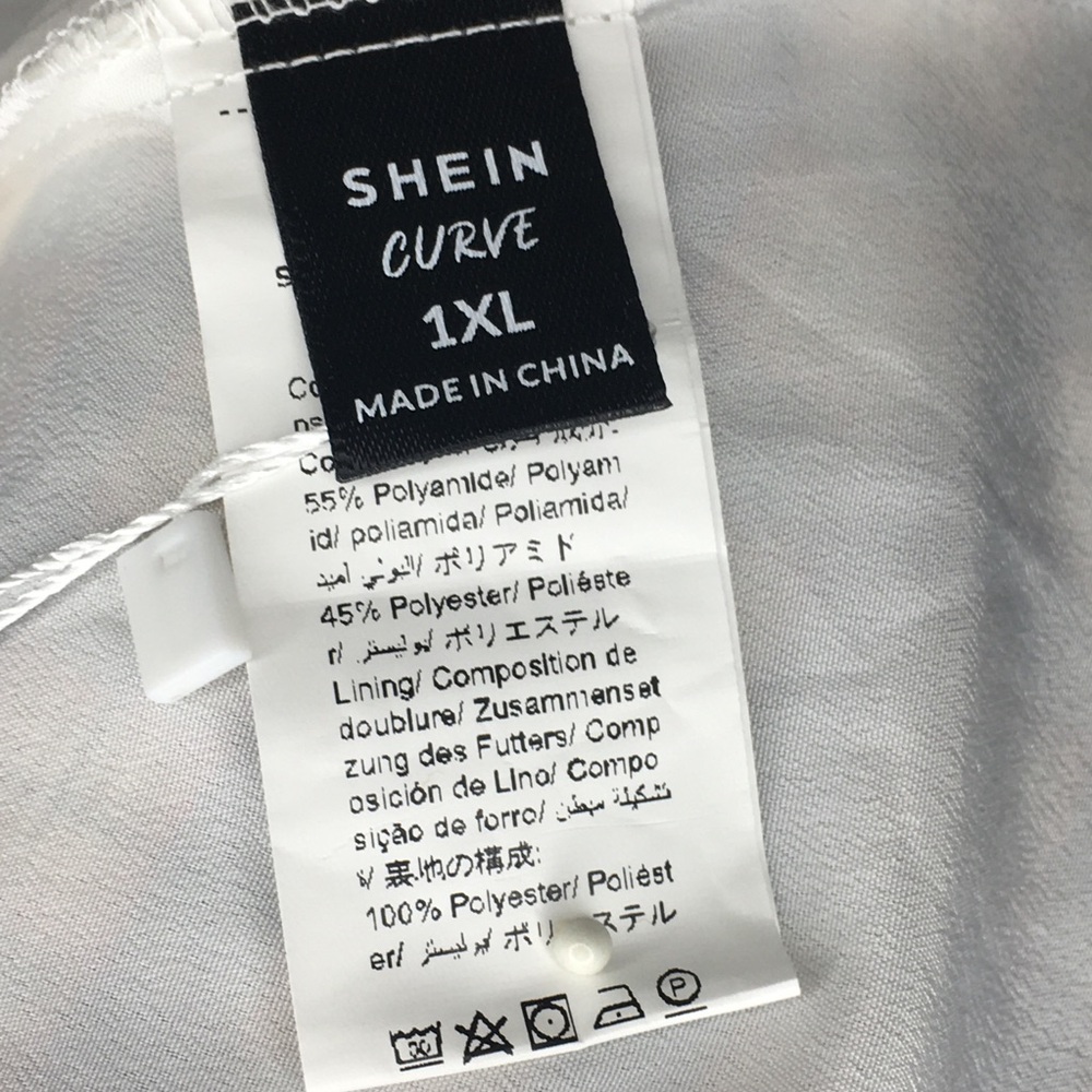 White SHEIN CURVE Dress - Picture 7 of 7